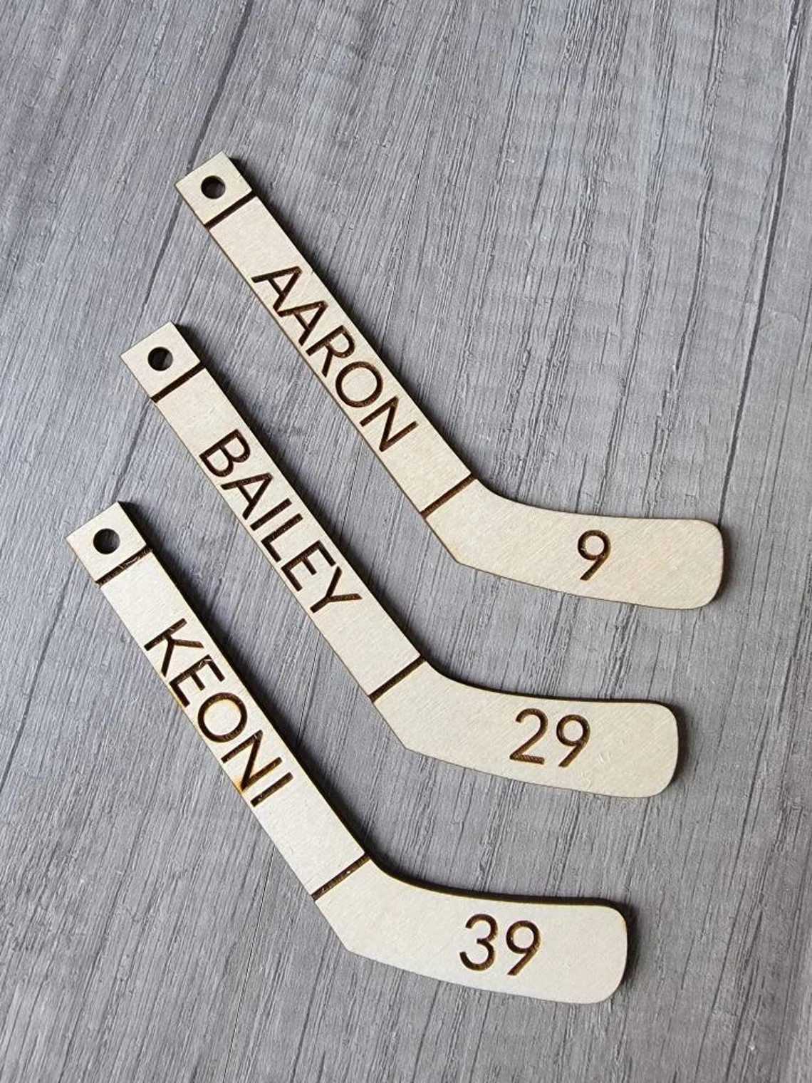 Custom personalized hockey mini sticks